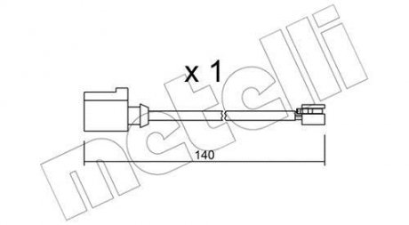 Датчик зносу гальмівних колодок Metelli SU.274 (фото 1)