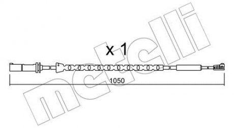Датчик зносу гальмівних колодок Metelli SU.310