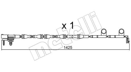 Датчик зносу гальмівних колодок Metelli SU.316