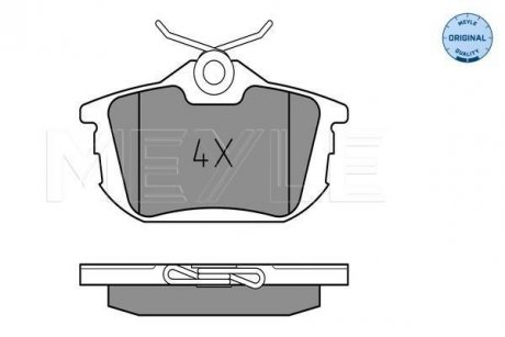 Комплект гальмівних колодок з 4 шт. дисків MEYLE 025 218 6115