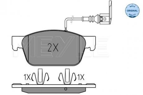 Комплект гальмівних колодок MEYLE 025 246 2318/W