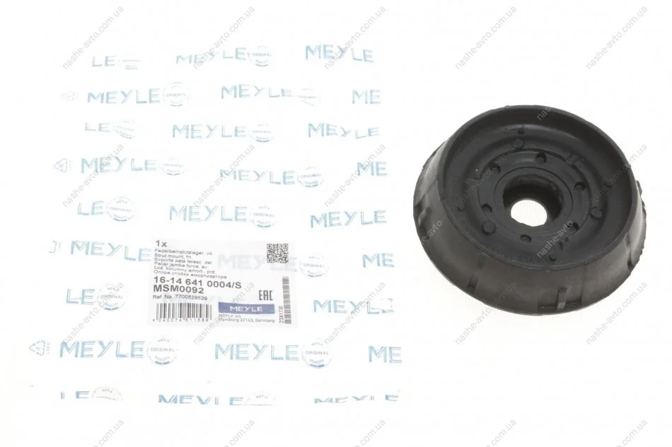 Опора аморт. Nissan, Renault передн. з підшипн. (вир-во Meyle) MEYLE 16-14 641 0004/S (фото 1)