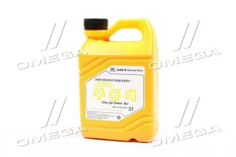 Антифриз-концентрат Hyundai/Kia Long Life Coolant, 2 л, червоний MOBIS 07100-00201