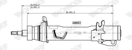 Автозапчастина MONROE G8651