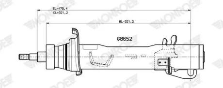 Автозапчастина MONROE G8652