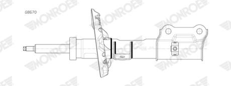 Автозапчастина MONROE G8670