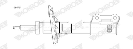 Амортизатор газомасляний MONROE G8675