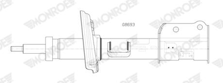 Амортизатор газомасляний MONROE G8693
