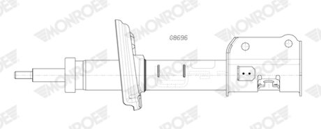 Амортизатор газомасляний MONROE G8696