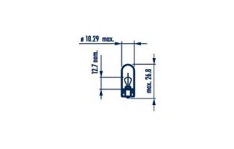 Лампа габарит 5W (12v5w) NARVA 17177