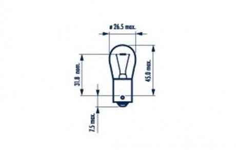 Лампа накалювання PY21W12V21WBAU15SAMBER NARVA 17638B2