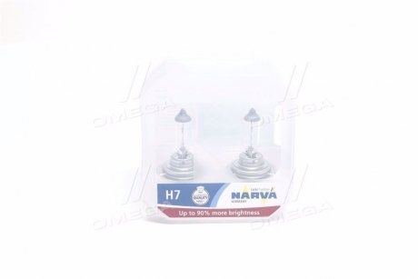 Лампа накалу SET H7 12V 55W PX26d RANGE POWER +90 (вир-во) NARVA 48047S2