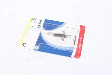 Лампа накалу H1 12V 55W P14,5S RANGE POWER +50 (вир-во Narva) NARVA 48334B1