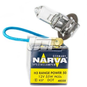 Лампа H-3 12V55W (50) RANGE POWER NARVA 48335