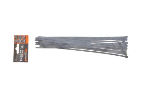 Стяжки кабельні EXTREME 4,8 × 300 мм, чорні, 20 шт. NEO TOOLS 01-634