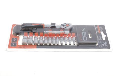 Набір змінних головок 1/4", 14 шт. Neo-tools 10000