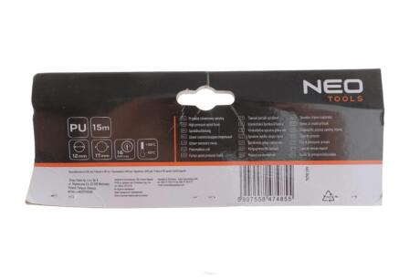 Шланг напірний спіральний 12,0 х 17 мм, 15 м, ПУ NEO TOOLS 14-802-1