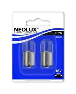 Лампа допоміжн. освітлення R5W 12V 5W ВА15s (blister 2шт)(вир-во Neolux) NEOLUX N207-02B