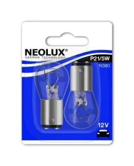 Лампа допоміжн. освітлення P21/5W 12V 21/5W BAY15d (Blister 2шт) (вир-во Neolux) NEOLUX N380-02B