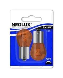 Лампа допоміжн. освітлення РY21W 12V 21W ВАU15s (blister 2шт) (вир-во Neolux) NEOLUX N581-02B
