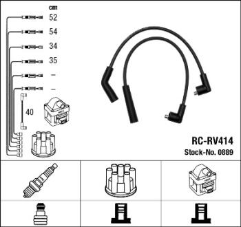 Кабелі запалювання NGK 0889