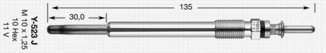 Свічка розжарювання Y-523J (D-Power 37) NGK 6298