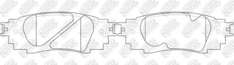Колодки гальмівні диск. NiBK PN1854