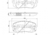 Колодки тормозные передние Carens, IX-35, Slovak NIPPARTS N3600330 (фото 1)
