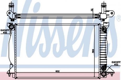 Радіатор NISSENS 60303A