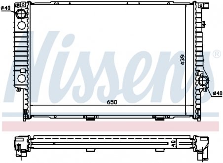 Радiатор NISSENS 60747A