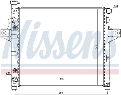 Радіатор охолоджування NISSENS 61009