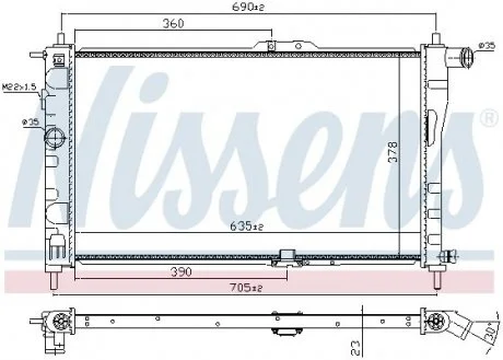 Радiатор (вир-во Nissens) NISSENS 61651A