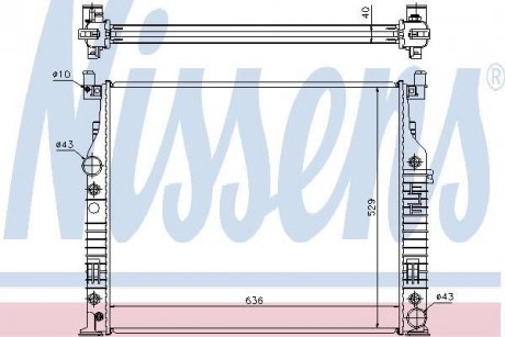 Радіатор системи охолодження NISSENS 62576A