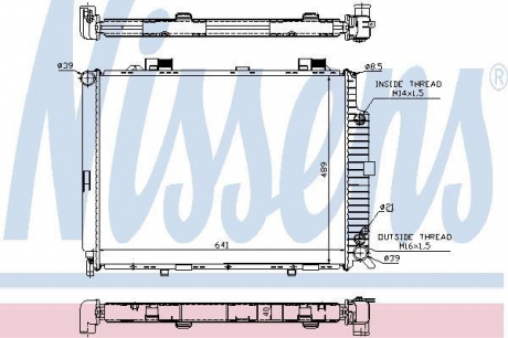 Радіатор охолодження Mercedes NISSENS 62689A