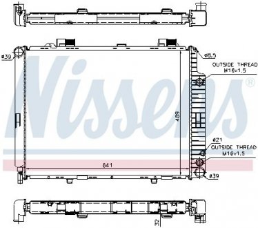 Радіатор охолодження Mercedes (вир-во) NISSENS 62691A (фото 1)