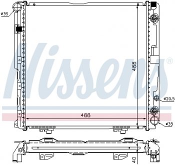 Радiатор NISSENS 62763A