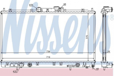 Радiатор NISSENS 62869A