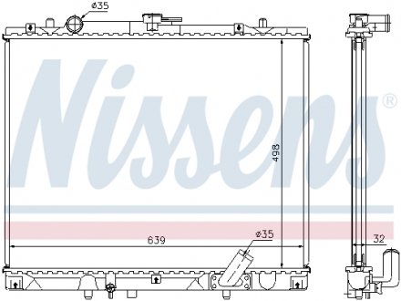 Радiатор NISSENS 62895A