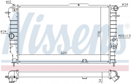 Радіатор охолодження OPEL NISSENS 630631