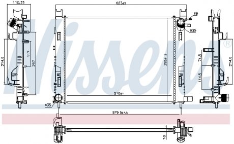 Радiатор NISSENS 637627