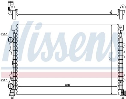 Радіатор охолоджування NISSENS 63815