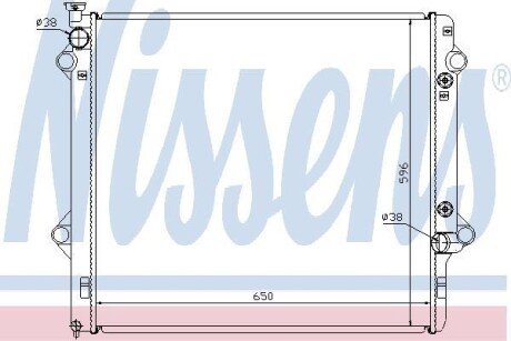 Радіатор охолодження NISSENS 646806