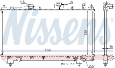 Радiатор NISSENS 64783A