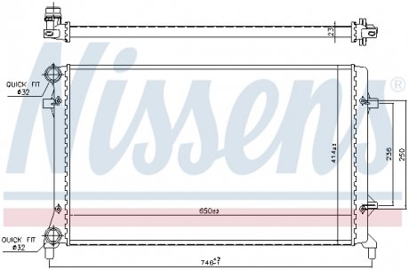 Радiатор (вир-во) NISSENS 65277