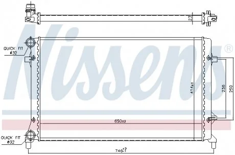 Радiатор (вир-во Nissens) NISSENS 65277