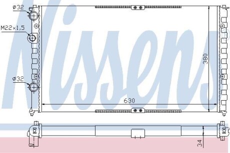 Радіатор охолоджування NISSENS 65290