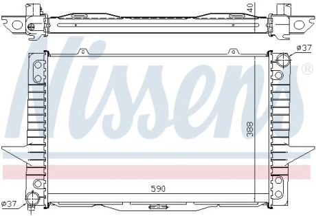 Радіатор охолоджування NISSENS 65536A