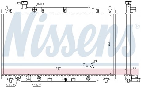 Радiатор NISSENS 681372