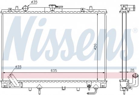 Радiатор NISSENS 68154