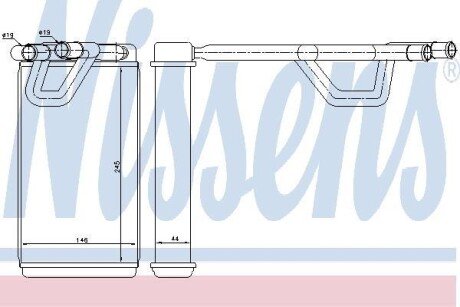 Радіатор пічки NISSENS 72208